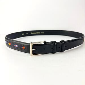 Badolato 40 Nautical Code Flag International Signal Italian Leather Belt 105/120